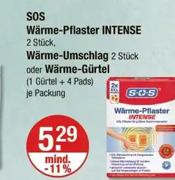 V Markt Sos wärme-pflaster intense Angebot