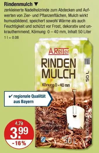 V Markt A.reiter rindenmulch Angebot