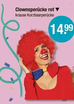 V Markt Clownspperücke rot Angebot