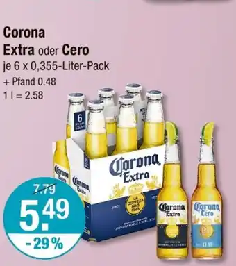 V Markt Corona extra oder cero Angebot