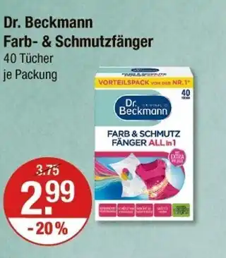 V Markt Dr. beckmann farb- & schmutzfänger Angebot