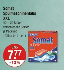 V Markt Somat spülmaschinentabs xxl Angebot