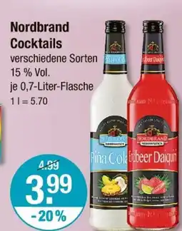 V Markt Nordbrand cocktails Angebot