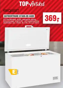 Handelshof Exquisit gefriertruhe gt400-he-040e Angebot