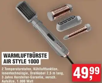 Handelshof Babyliss warmluftbürste air style 1000 Angebot