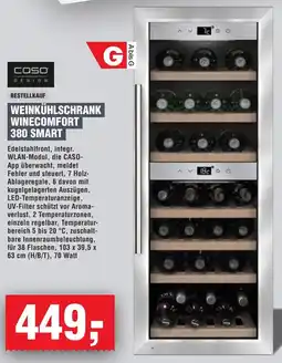 Handelshof Caso design weinkühlschrank winecomfort 380 smart Angebot