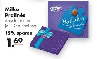 Handelshof Milka Pralinés 110g Angebot