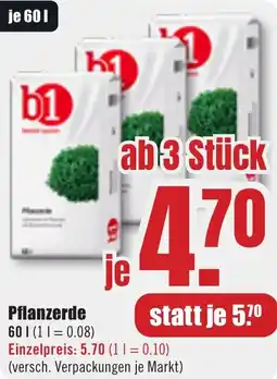 B1 Discount Baumarkt b1 Pflanzerde Angebot