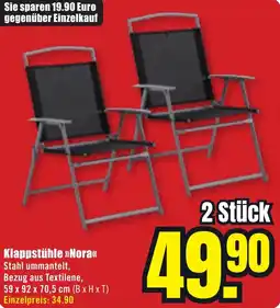 B1 Discount Baumarkt Klappstühle Nora Angebot