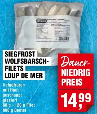 Handelshof Siegfrost wolfsbarschfilets loup de mer Angebot