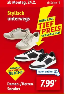 Lidl Damen-sneaker oder herren-sneaker Angebot