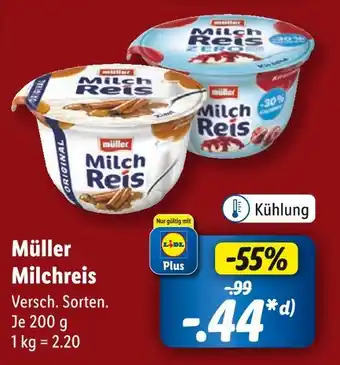 Lidl Müller milchreis Angebot