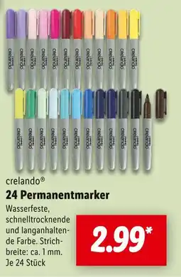 Lidl Crelando 24 permanentmarker Angebot