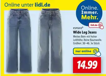 Lidl Esmara wide leg jeans Angebot