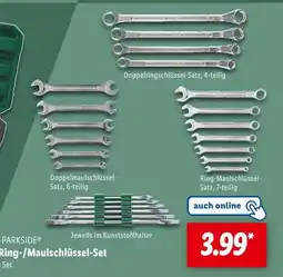 Lidl Parkside ring-/maulschlüssel-set Angebot