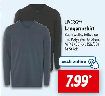 Lidl Livergy langarmshirt Angebot