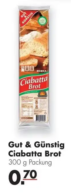 Handelshof Gut & Günstig Ciabatta Brot 300g Angebot