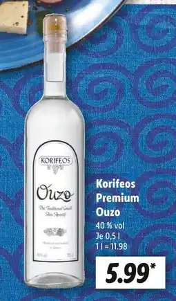 Lidl Korifeos premium ouzo Angebot