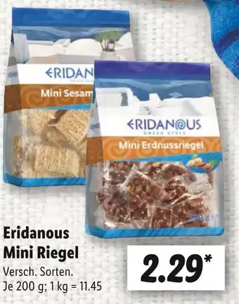 Lidl Eridanous mini riegel Angebot