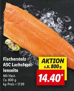 Lidl Fischerstolz asc lachsforellenseite Angebot