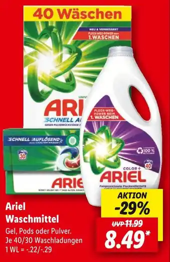 Lidl Ariel waschmittel Angebot