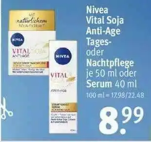 Rossmann Nivea Vital Soja Anti-age Tages- Oder Nachtpflege Angebot