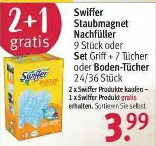 Rossmann Swiffer Staubmagner Nachfüller, Set Oder Boden-tücher Angebot