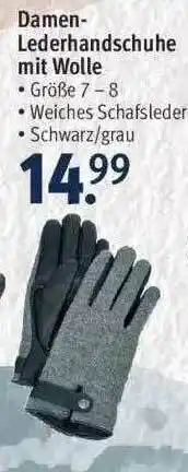 Rossmann Damen-lederhandschuhe Mit Wolle Angebot