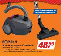 Expert BOMANN Bodenstaubsauger BS9019CBN Angebot