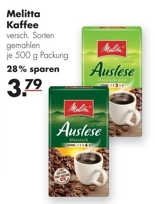 Melitta Kaffee 500g Angebot bei Handelshof Melitta Kaffee 500g Angebot bei Handelshof
