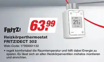 Expert FRITZ! Heizkörperthermostat FRITZ!DECT 302 Angebot