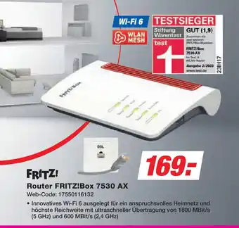 Expert FRITZ! Router FRITZ!Box 7530 AX Angebot