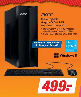 Expert acer Desktop-PC Aspire XC-1785 Angebot