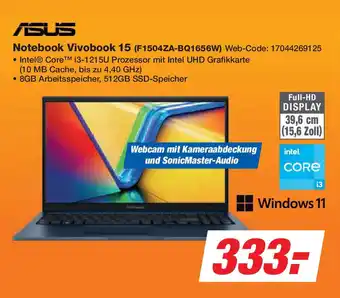 Expert ASUS Notebook Vivobook 15 (F1504ZA-BQ1656W) Angebot