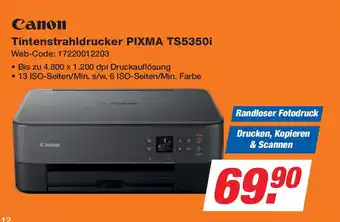 Expert Canon Tintenstrahldrucker PIXMA TS5350i Angebot