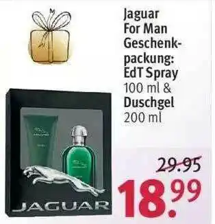 Rossmann Jaguar Fom Man Geschenkpackung: Edt Spray Oder Duschgel Angebot