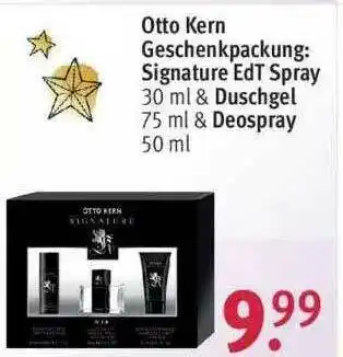 Rossmann Otto Kern Geschenkpackung: Signature Edt Spray & Duschgel & Deospray Angebot