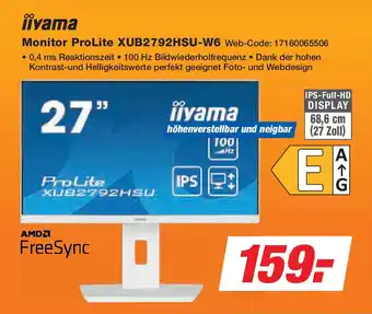 Expert iiyama Monitor ProLite XUB2792HSU-W6 Angebot