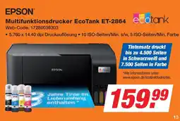 Expert EPSON Multifunktionsdrucker EcoTank ET-2864 ecotank Angebot