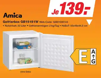 Expert Amica Gefrierbox GB15151W Angebot