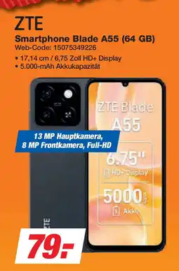 Expert ZTE Smartphone Blade A55 (64 GB) Angebot