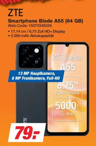 Expert ZTE Smartphone Blade A55 (64 GB) Angebot