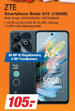 Expert ZTE Smartphone Blade A75 (128GB) Angebot