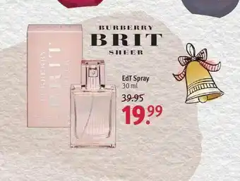 Rossmann Burberry Brit Edt Spray Angebot