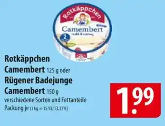 Famila Nord Ost Rotkäppchen Camembert oder Rügener Badejunge Camembert Angebot