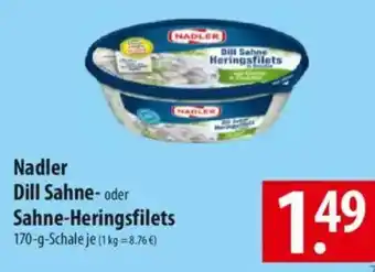 Famila Nord Ost Nadler Dill Sahne- oder Sahne-Heringsfilets Angebot