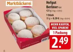 Famila Nord Ost Hofgut Berliner 6er Angebot