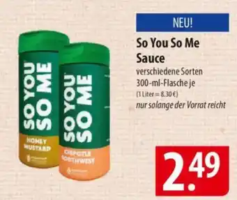 Famila Nord Ost So You So Me Sauce Angebot