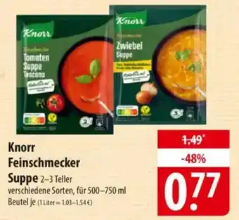 Famila Nord Ost Knorr Feinschmecker Suppe 2-3 Teller Angebot