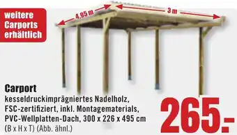 B1 Discount Baumarkt Carport Angebot